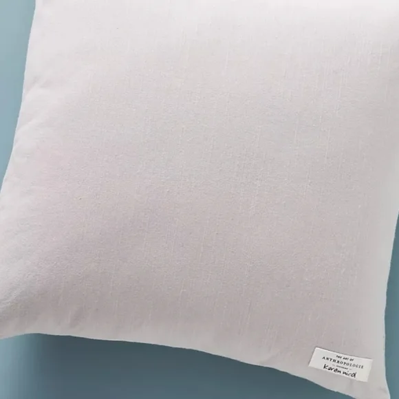 Karen Nicol Embroidered Wintertime Pillow